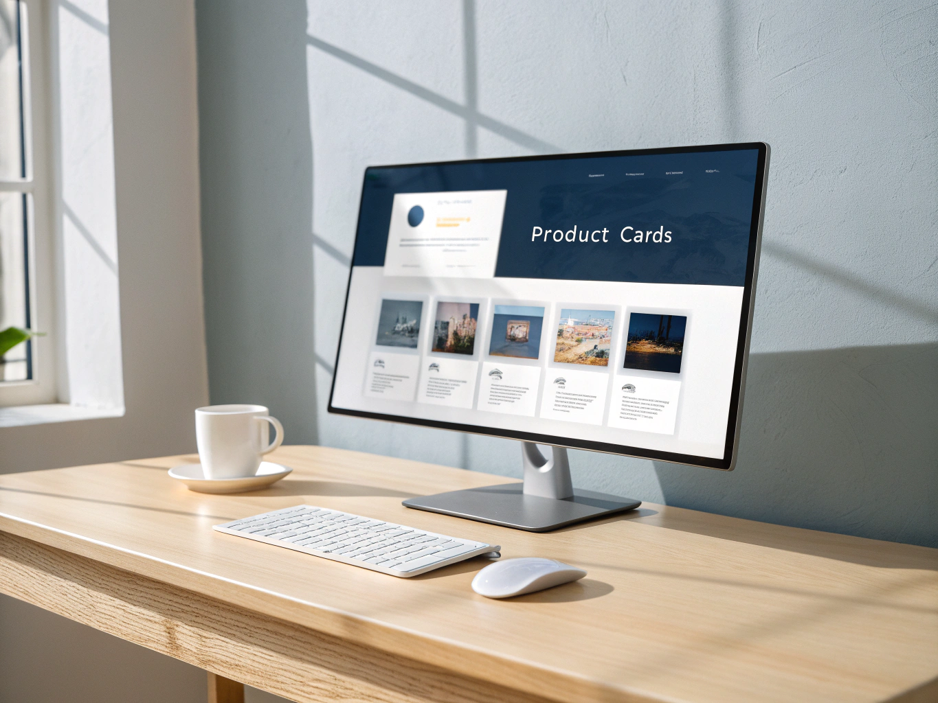 AI-generated modern e-commerce website mockup